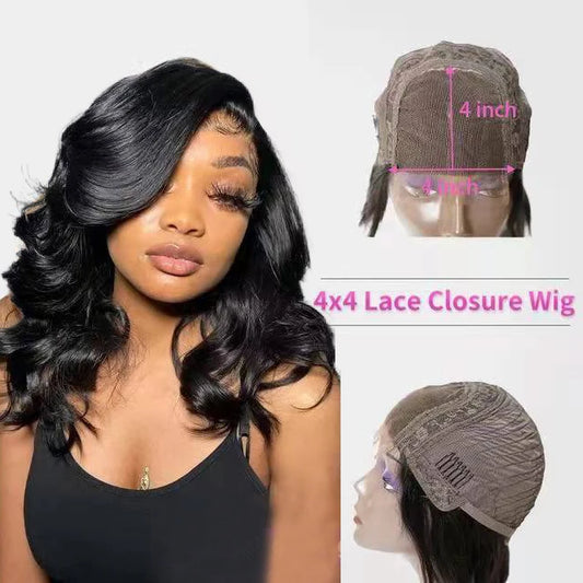 Body Wave Short Bob Lace Front Human Hair Wigs 13x4 Body Wave Frontal Wig For Black Women Remy Brazilian 4x4 Hd Lace Closure Wig