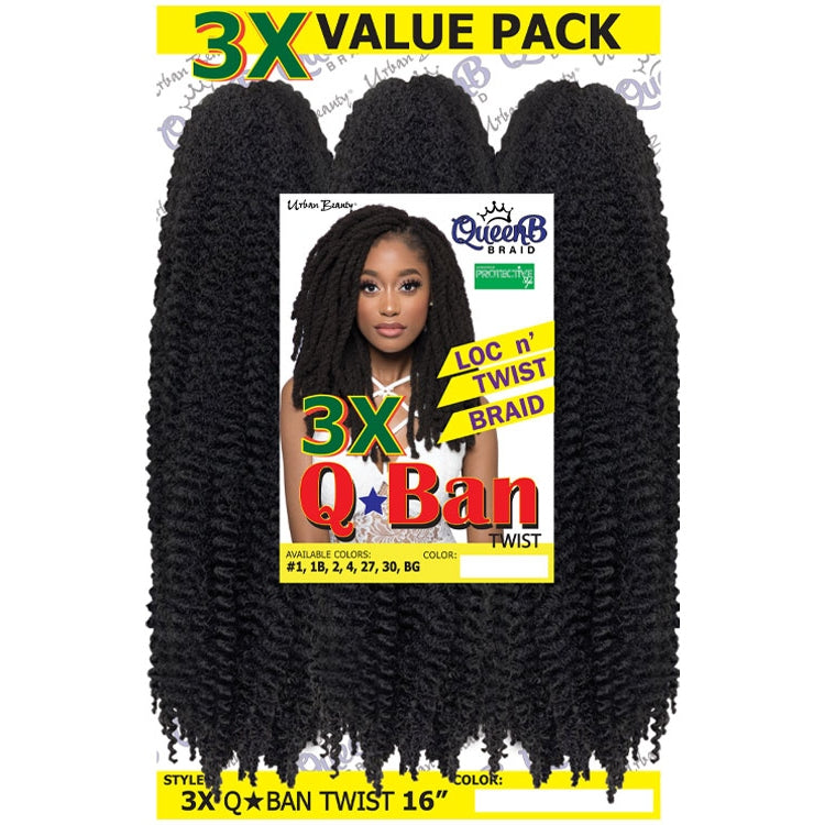 Synthetic Queen B 3X Q-Ban Twist Color #30