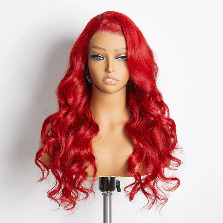 24 Inches 5"x5" Body Wavy Wear & Go Glueless #1B Lace Closure Wig-100% Human Hair