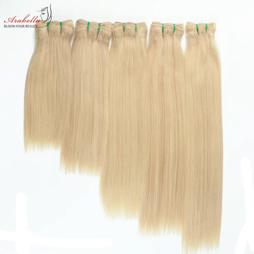 Blonde Virgin Hair Bundles - Double Drawn Weave