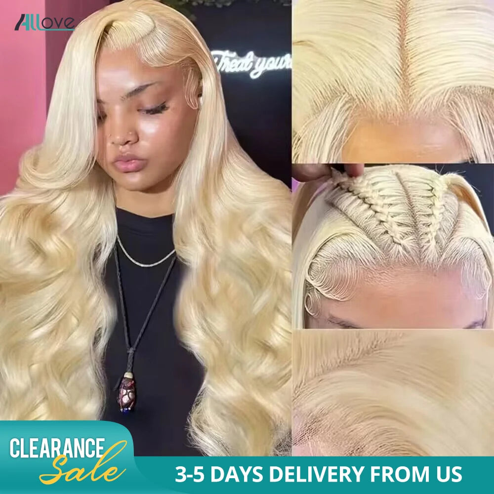 Wig 13x4 613 Blonde Lace Front Wig Human Hair Transparent Body Wave