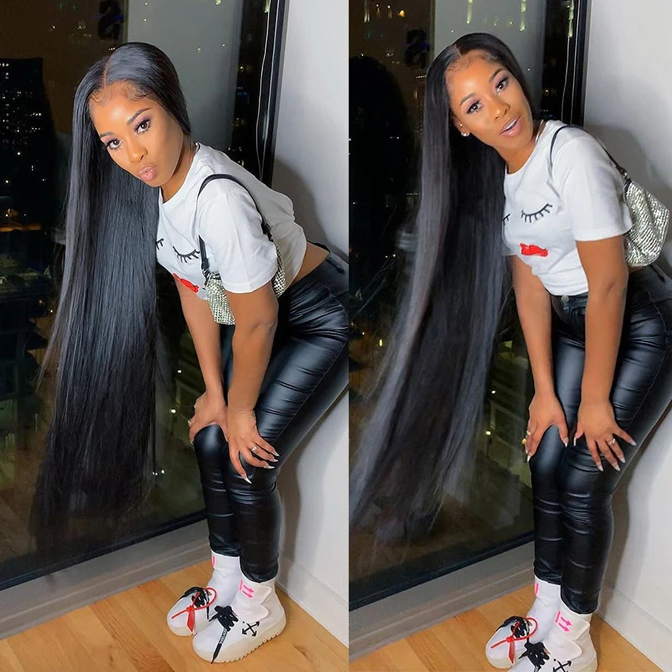 Brazilian Straight Hair Bundles with Frontal