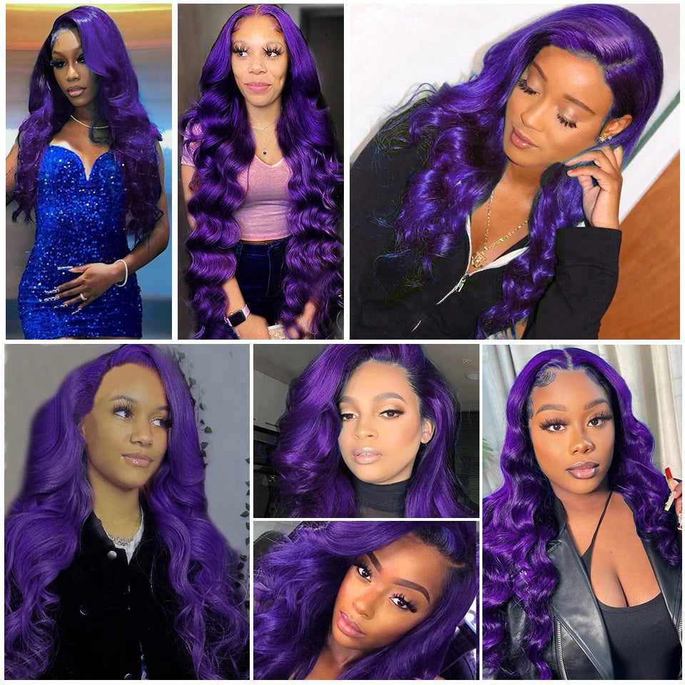 Sexy Purple Body Wave Hair Bundle Set