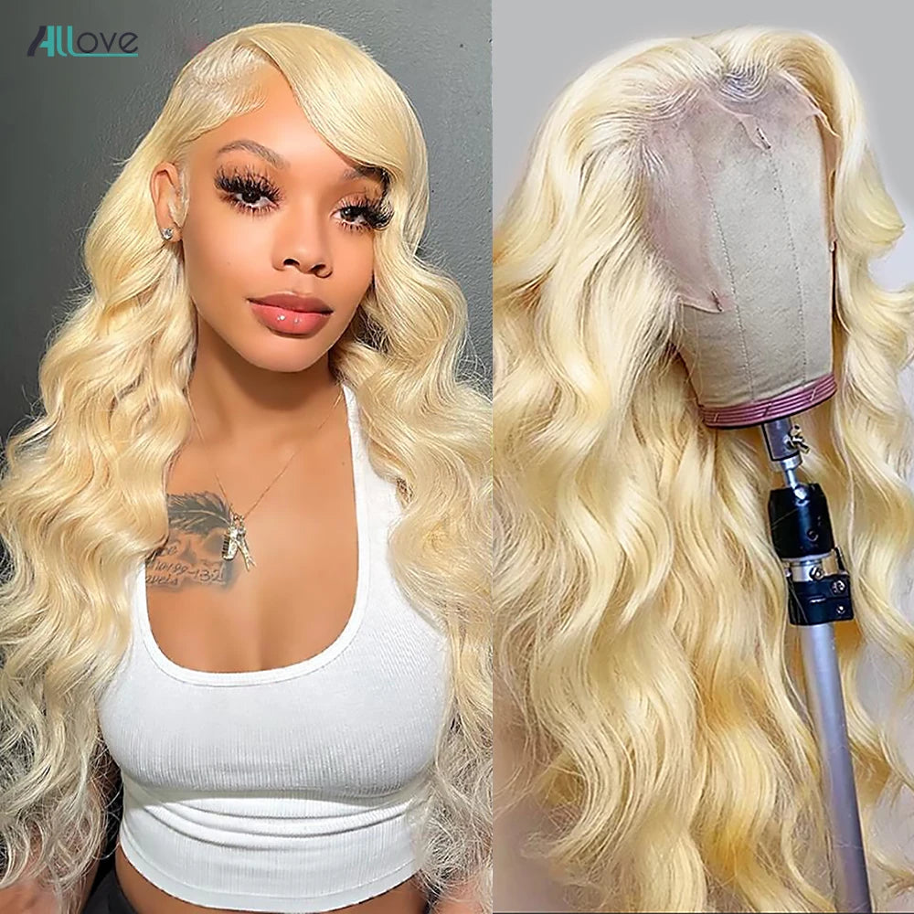 Wig 13x4 613 Blonde Lace Front Wig Human Hair Transparent Body Wave