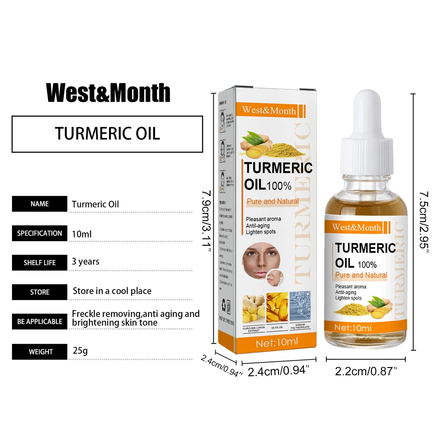 10ml Turmeric Essential Oil 10ml Organic Tumeric Oil For Dark Spots 100 Pure And Natural Therapeutic Grade Essential Oil Tumeric