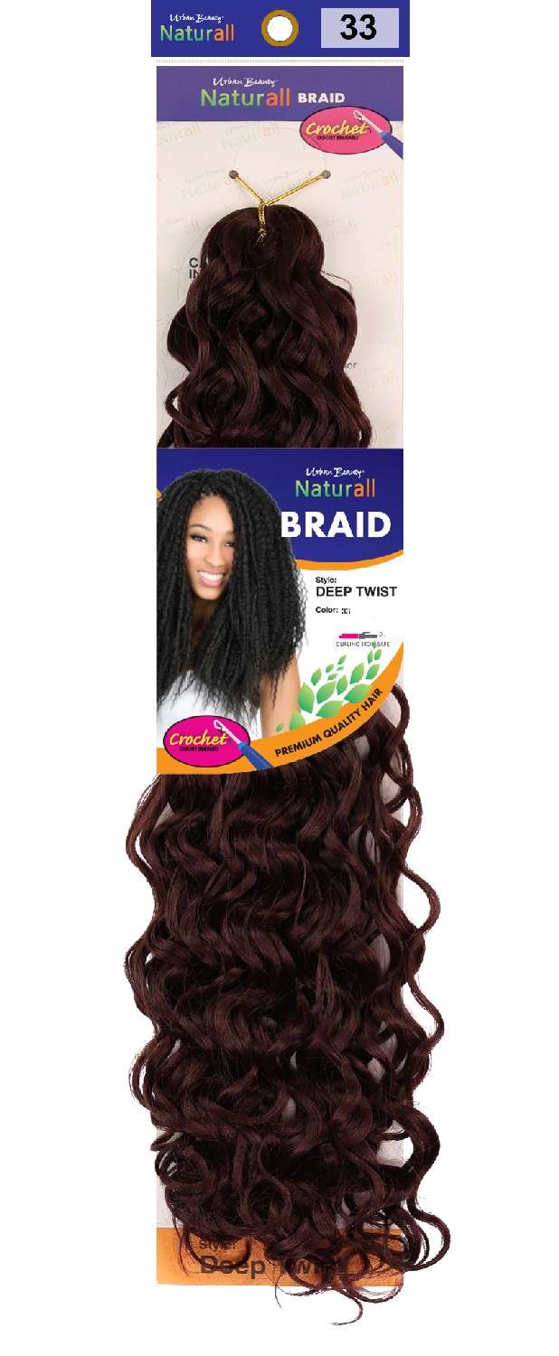 SYNTHETIC NATURAL CROCHET BRAID DEEP TWIST COLOR-#33
