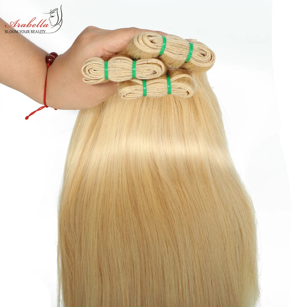 Blonde Virgin Hair Bundles - Double Drawn Weave