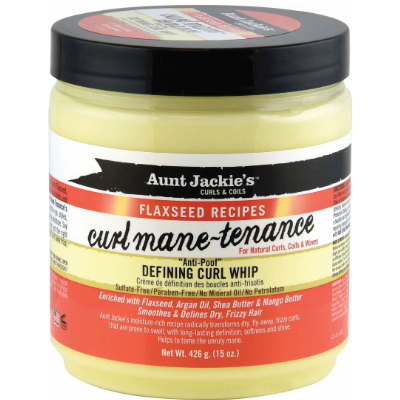 Aunt Jackie's Flaxseed Curl Mane-Tenace Defining Curl Whip 15 oz.