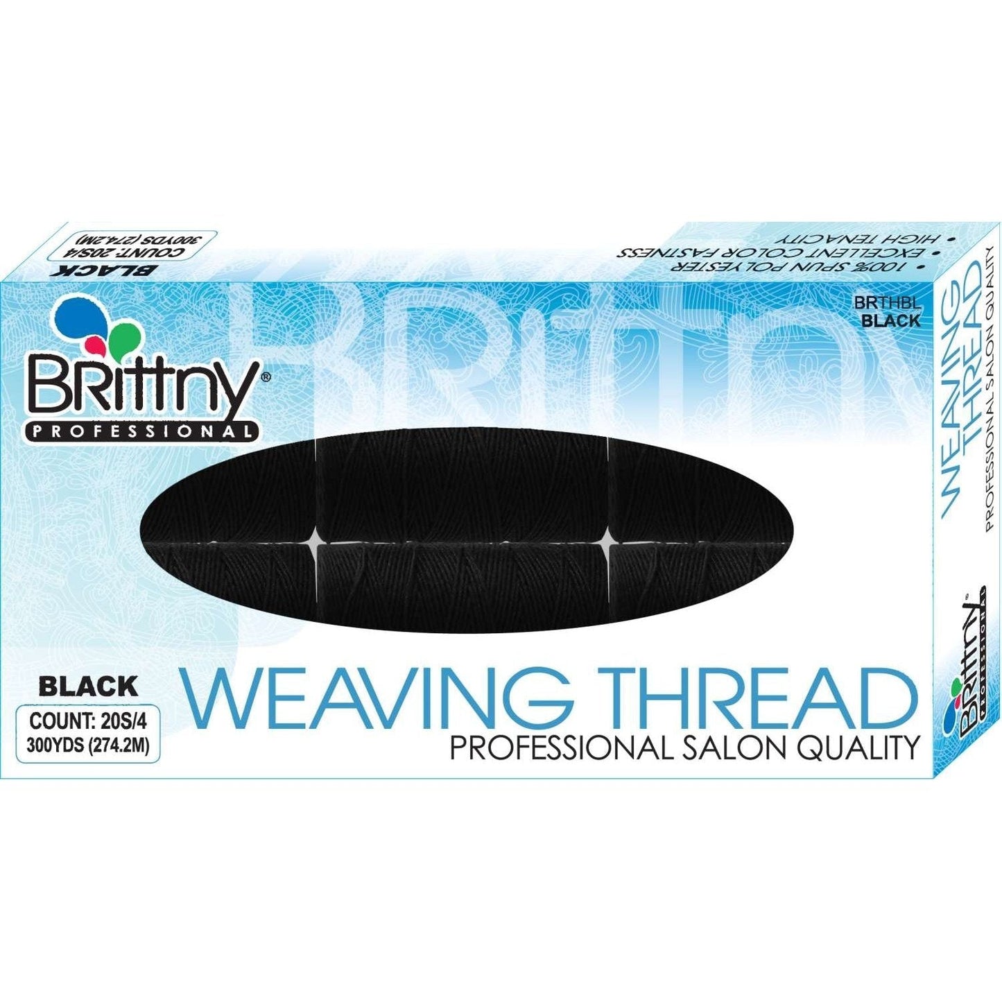 Brittny Weaving Thread 300 Yards  Black