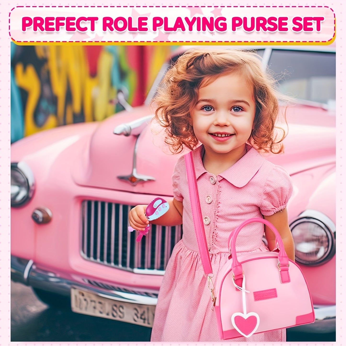 Little Girls Purse and Pretend Makeup Play Set