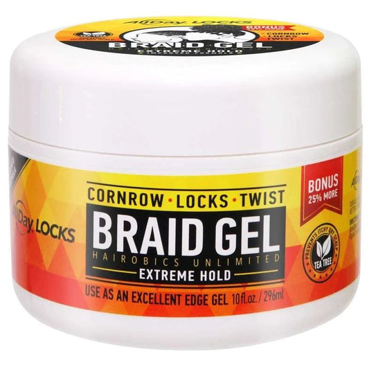 Hairobics All Day Locks Braid Gel Family Size