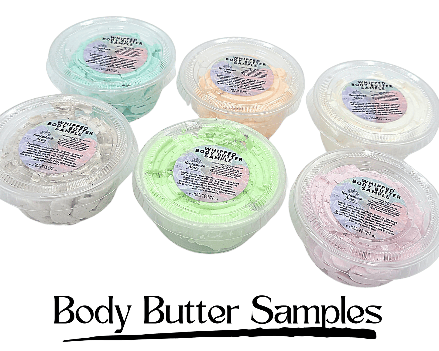 Sample: Whipped Body Butter | Net Wt 0.5 oz each