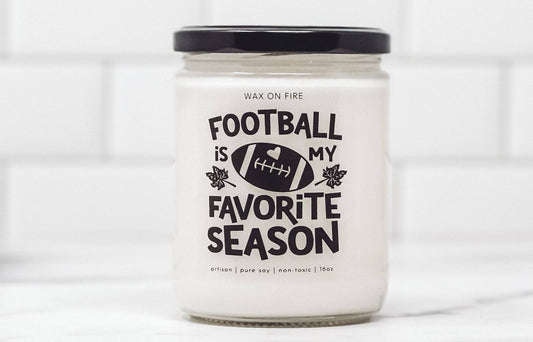 Football Is My Favorite Season | Non-Toxic Soy Candle Small