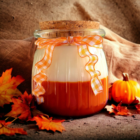 Farmhouse fall candle