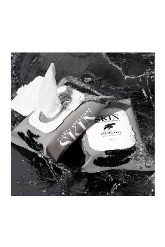Beauty Creations SKW-03 Makeup Remover Wipes Charcoal - 6pk