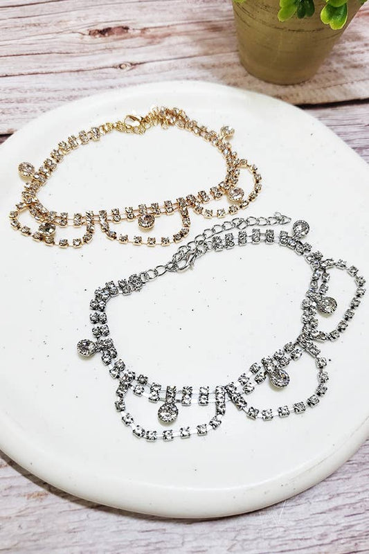 Rhinestone Anklet