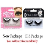 Amorus 3D Hand Made Faux Mink Black Lashes #32 Nature Fluffy Light Reusable (12 Pack)