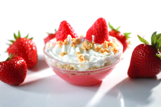 Strawberry Delight  Mini Dessert Candle Bowl