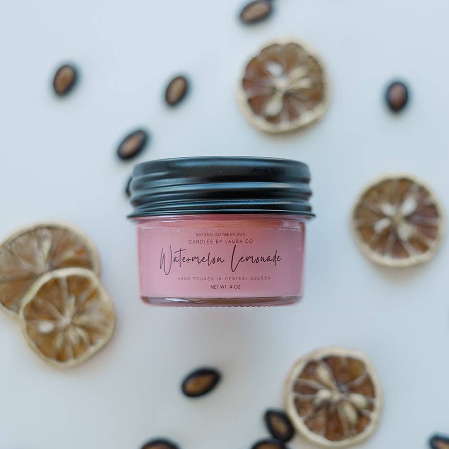 Watermelon Lemonade Soy Jar Candle: 4 oz