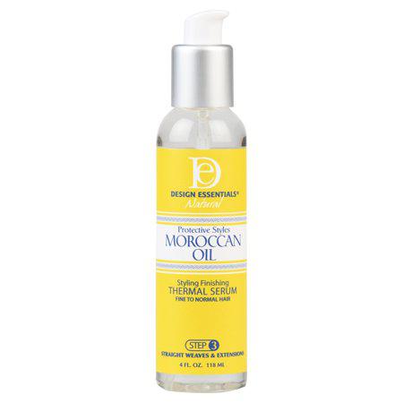 Design Essentials Moroccan Argan Oil Finishing Thermal Serum- Wigs & Extensions Collection, Yellow
