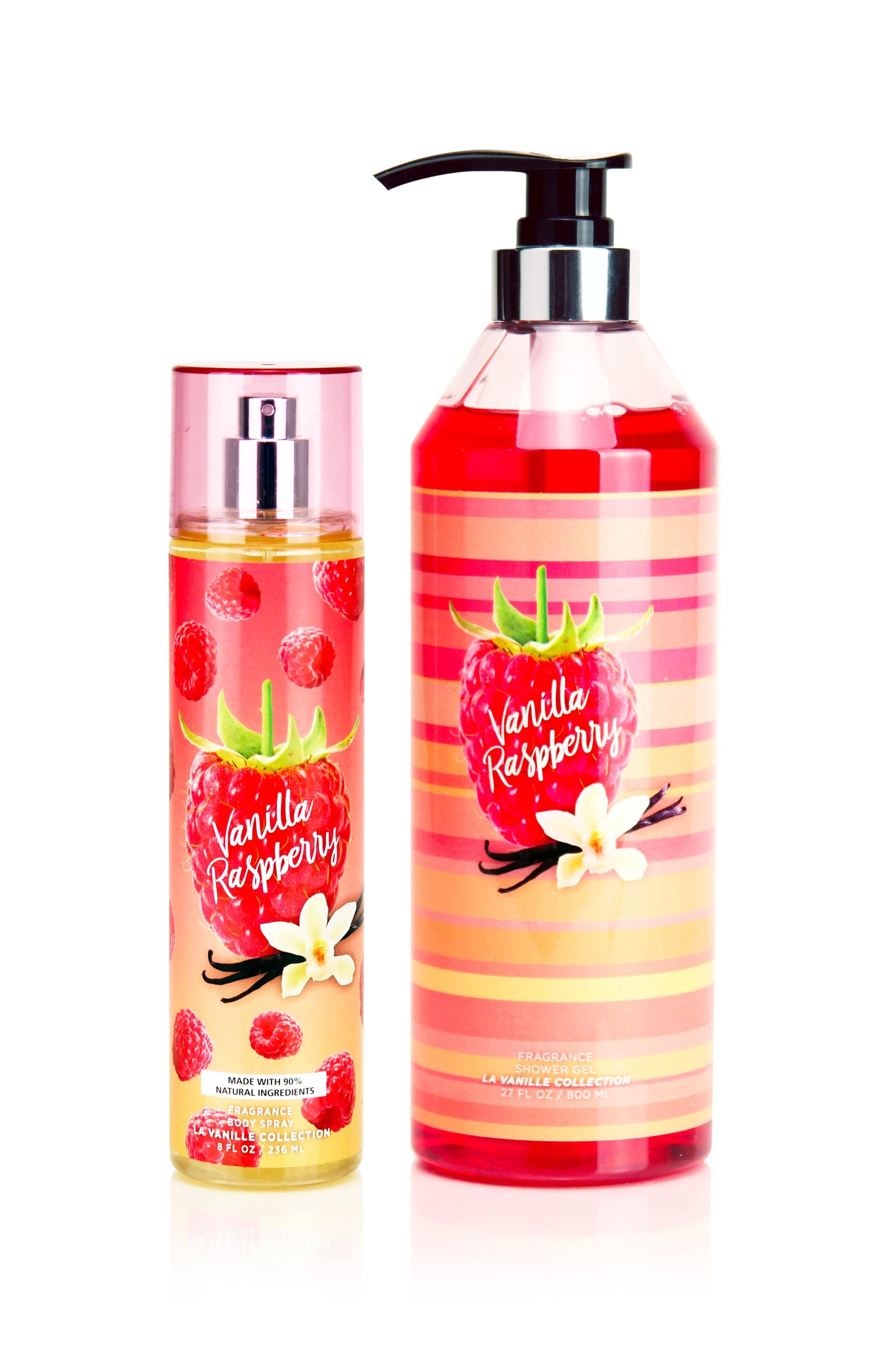 Vanilla Raspberry 2-Piece Body Mist and Shower Gel Set