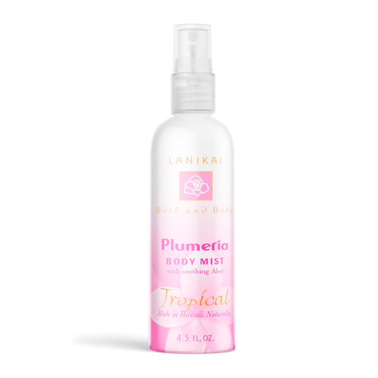 Lanikai Plumeria Face and Body Mists 4.5 oz and 2 oz