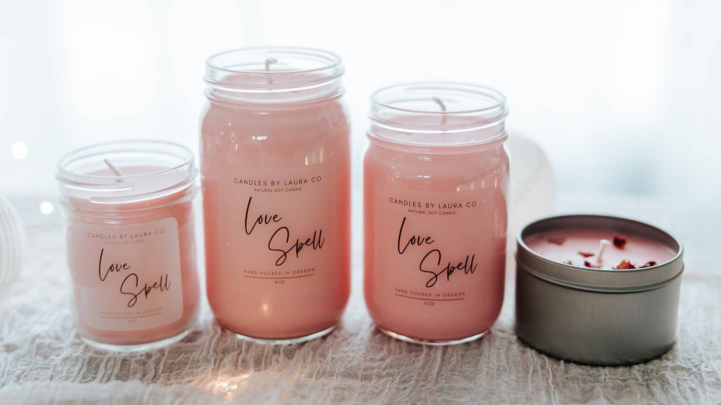 Love Spell Soy Jar Candle: 8 oz