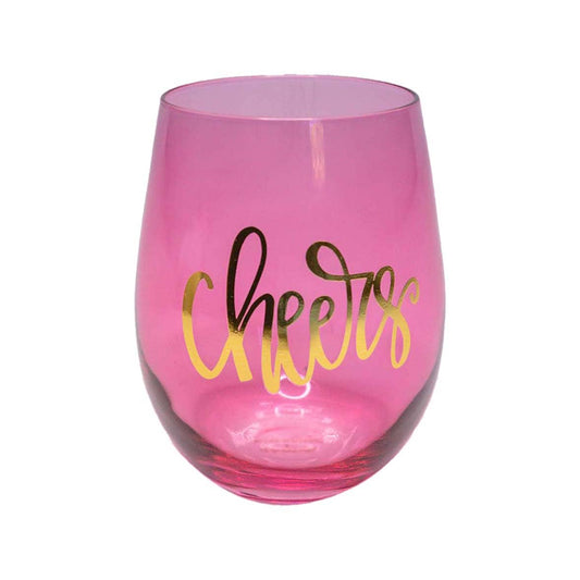 Cheers Stemless Glass