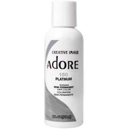 Adore Semi-Permanent Haircolor #150 Platinum 4 Ounce (118ml) (AD-150)