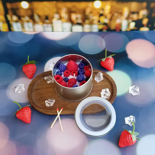 Creamy Berries Dessert Candle