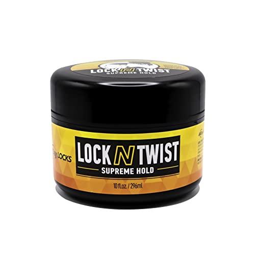 Allday Locks Lock N Twist | Locking Gel, Re-Twist Locks, Supreme Hold | Smooths & Tames Frizz, Flake Free