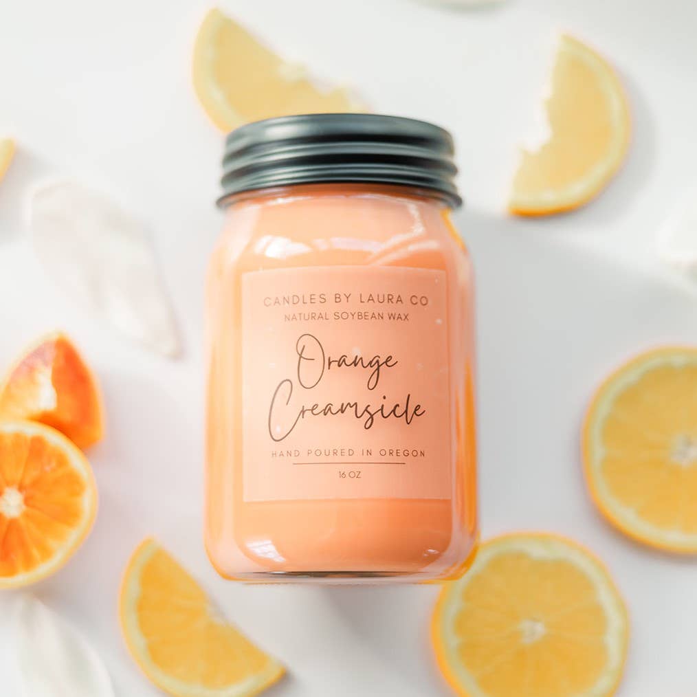 Orange Creamsicle Soy Jar Candle: 8 oz