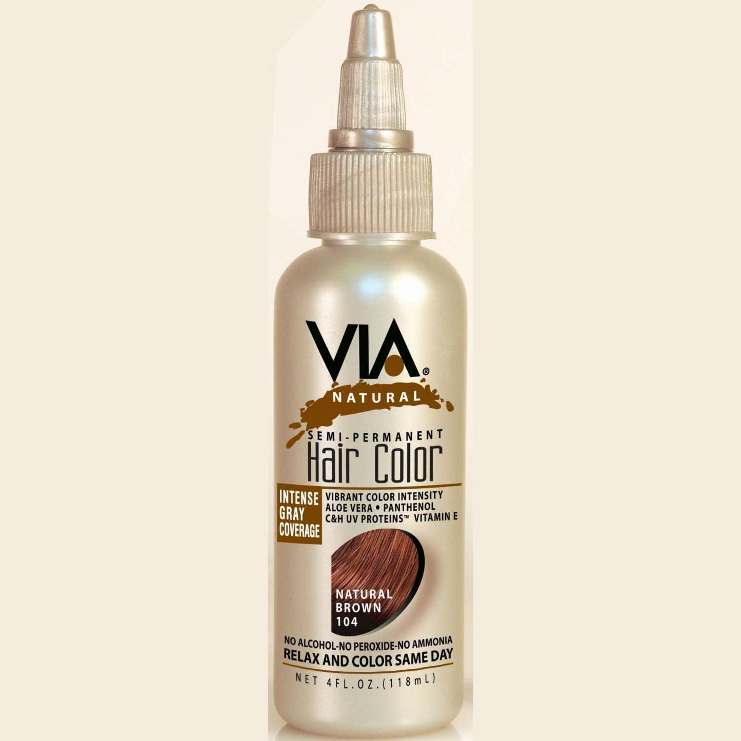 Via Natural Hair Color 104 Natural Brown
