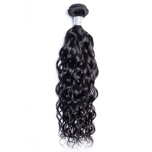 Raw Hair - Unprocessed Human Hair Hair Water Wave 18 Inch Natural Color